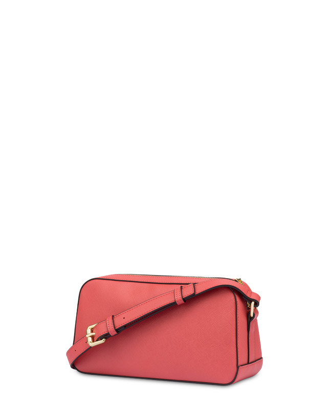 Pollini Borsa A Tracolla Con Maxi Lettering Safari Arancio