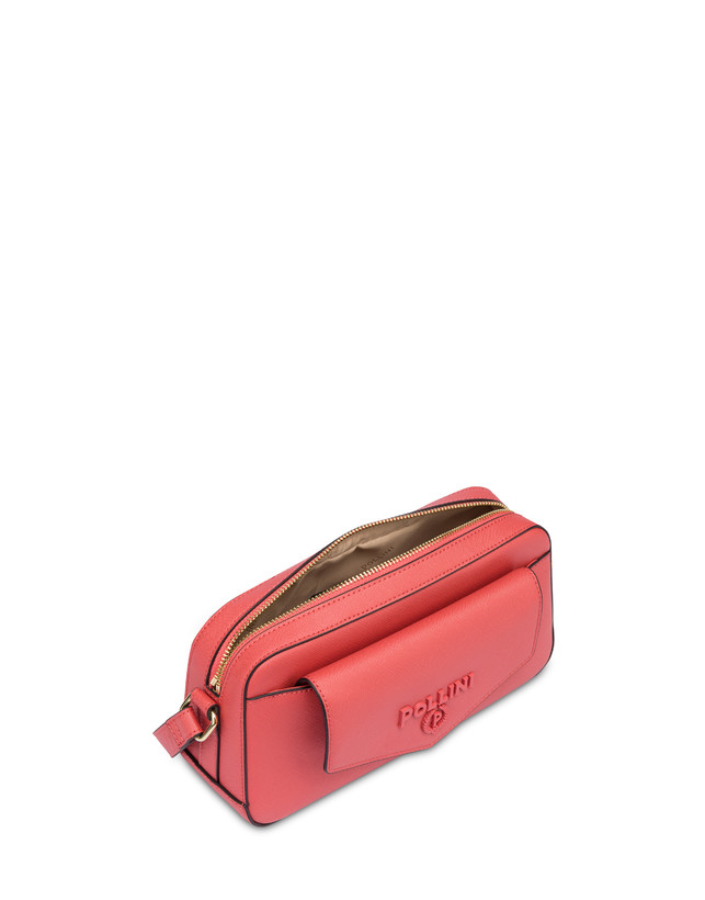 Pollini Borsa A Tracolla Con Maxi Lettering Safari Arancio