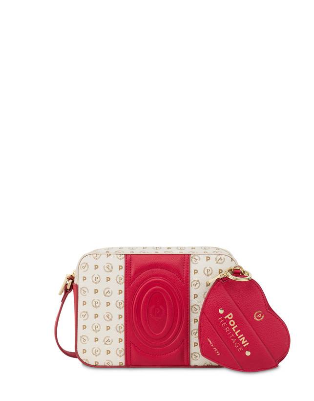 Pollini Borsa A Tracolla Heritage 70th Anniversary Avorio/rosso