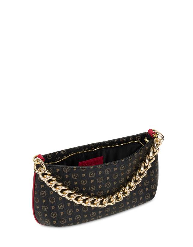 Pollini Borsa A Tracolla Heritage Logo Classic Nero/lacca