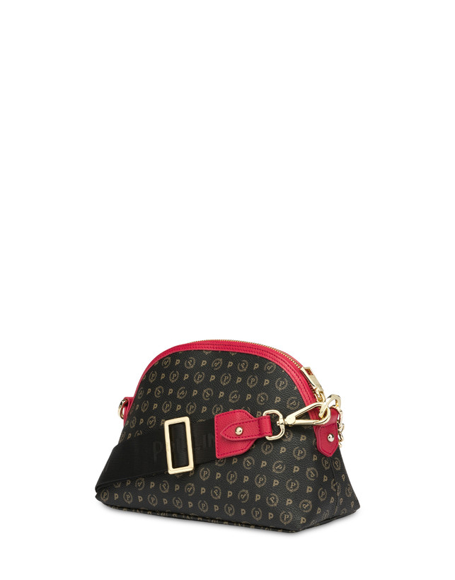 Pollini Borsa A Tracolla Heritage Logo Classic Nero/lacca