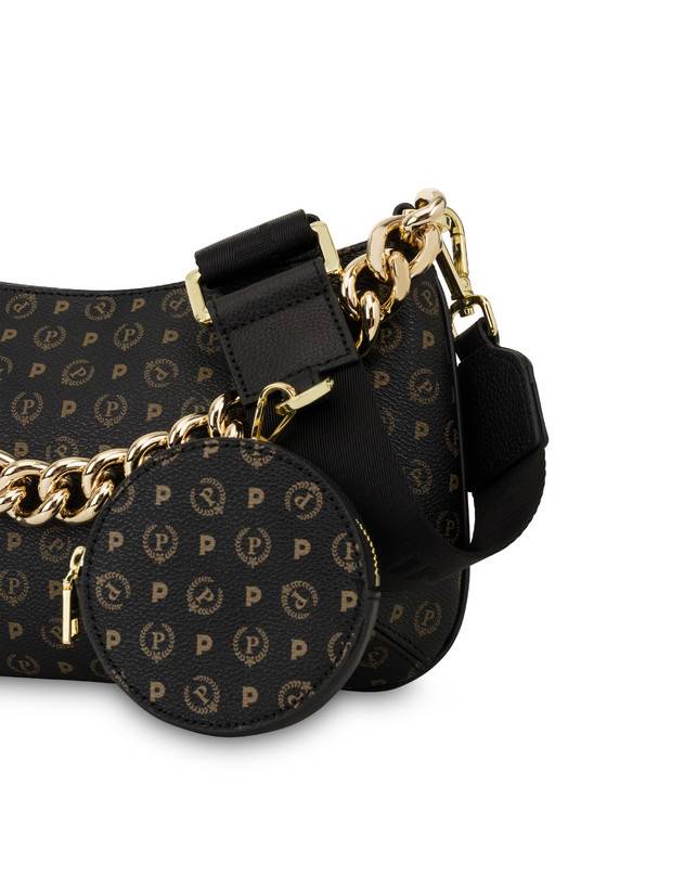 Pollini Borsa A Tracolla Heritage Logo Classic Nero/nero