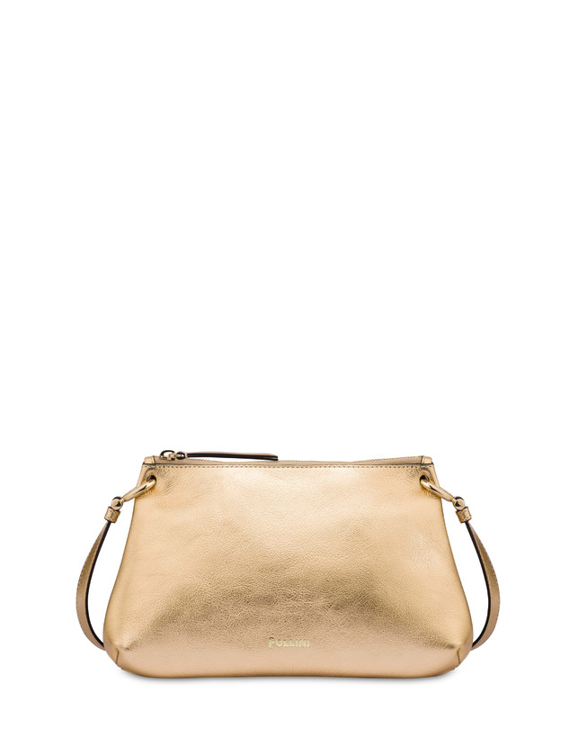 Pollini Borsa A Tracolla In Vitello Laminato Double Marlene