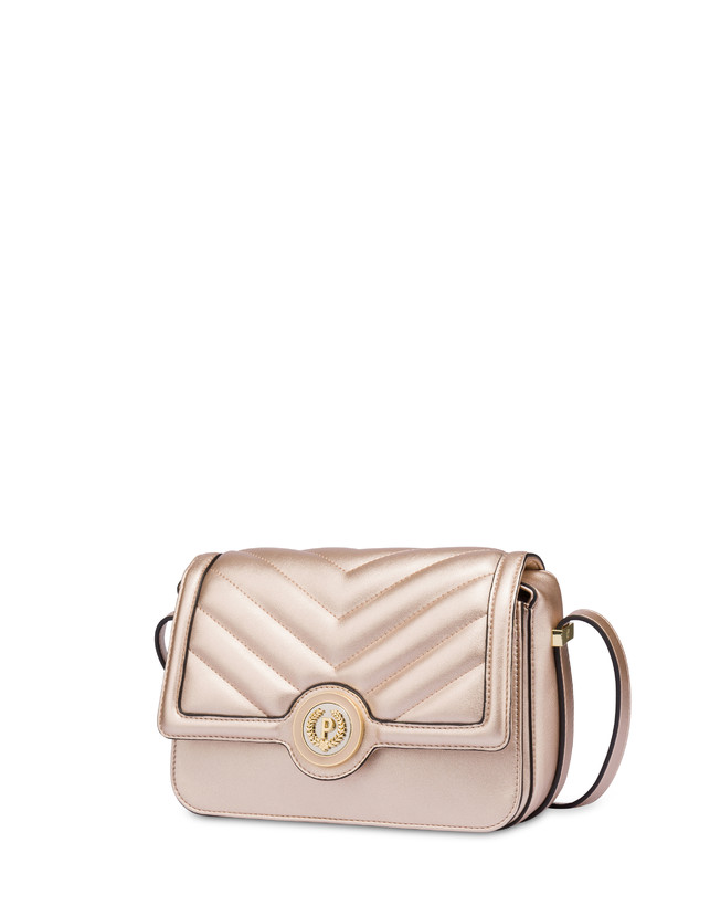 Pollini Borsa A Tracolla Matelassé Sunbeam Rose Gold