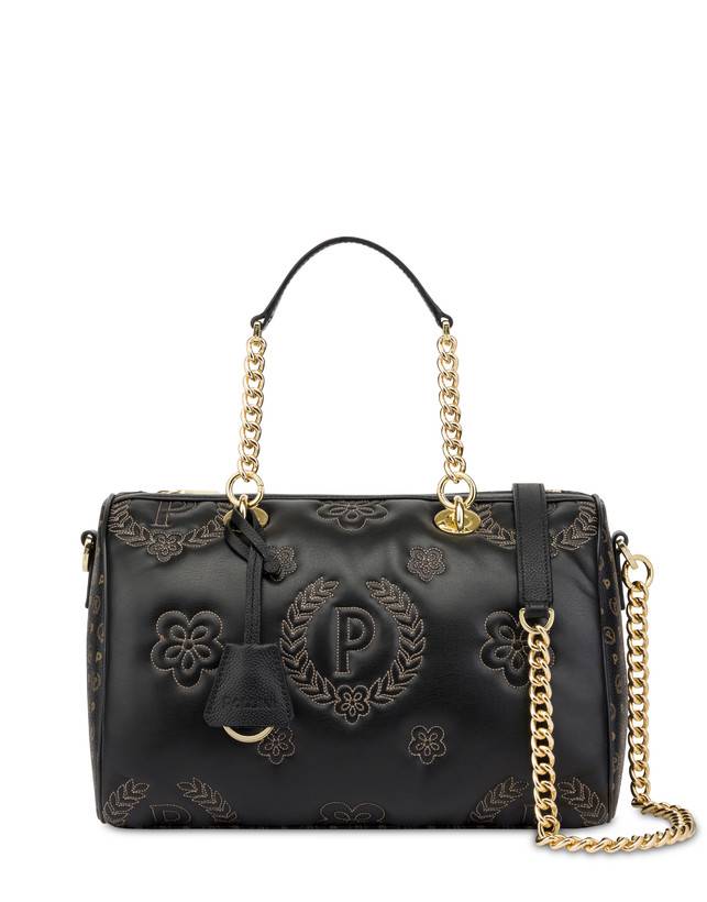 Pollini Borsa Bauletto Puffy Heritage Nero/nero/nero