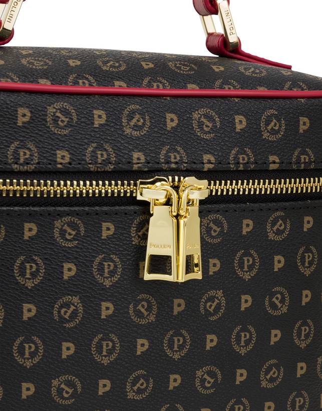 Pollini Borsa Beauty Piccola Heritage Logo Classic Nero/lacca