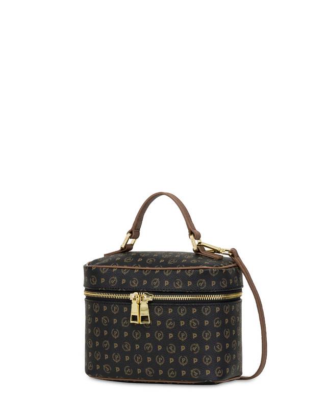 Pollini Borsa Beauty Piccola Heritage Logo Classic Nero/marrone