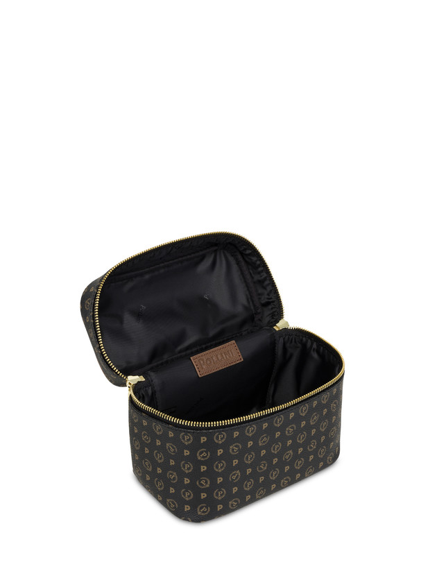 Pollini Borsa Beauty Piccola Heritage Logo Classic Nero/marrone