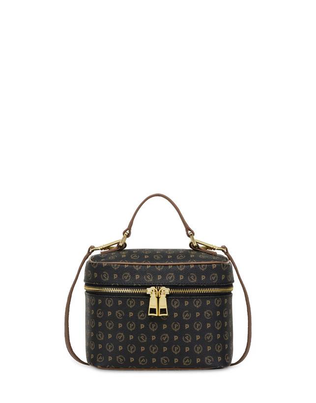 Pollini Borsa Beauty Piccola Heritage Logo Classic Nero/marrone