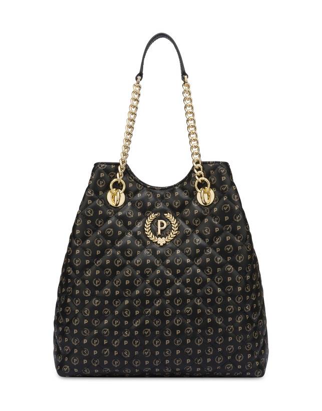 Pollini Borsa Doppio Manico Heritage Matelassé Nero/nero