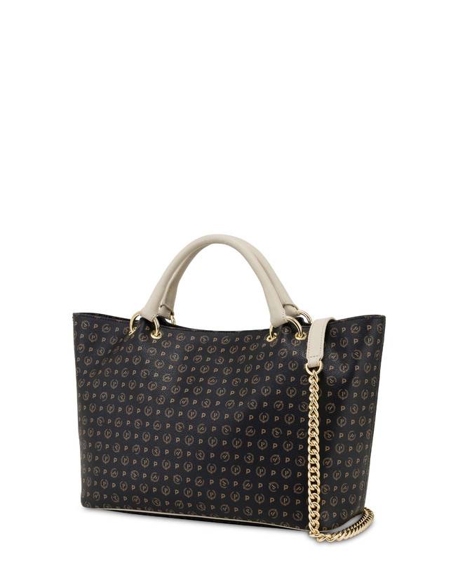 Pollini Borsa Doppio Manico In Pvc Heritage Logo Classic
