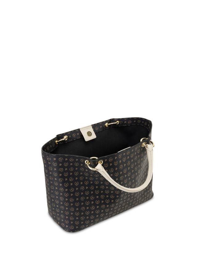 Pollini Borsa Doppio Manico In Pvc Heritage Logo Classic