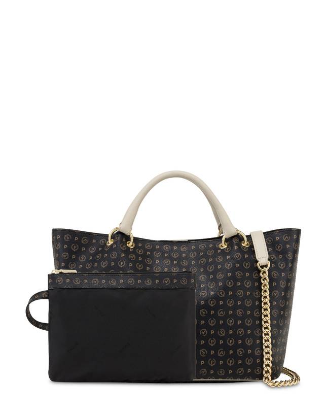 Pollini Borsa Doppio Manico In Pvc Heritage Logo Classic