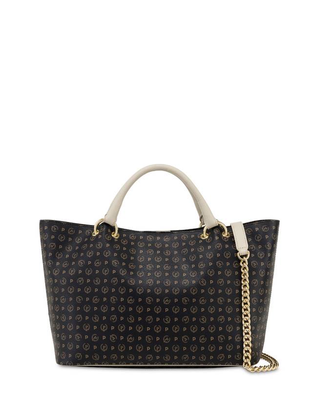 Pollini Borsa Doppio Manico In Pvc Heritage Logo Classic