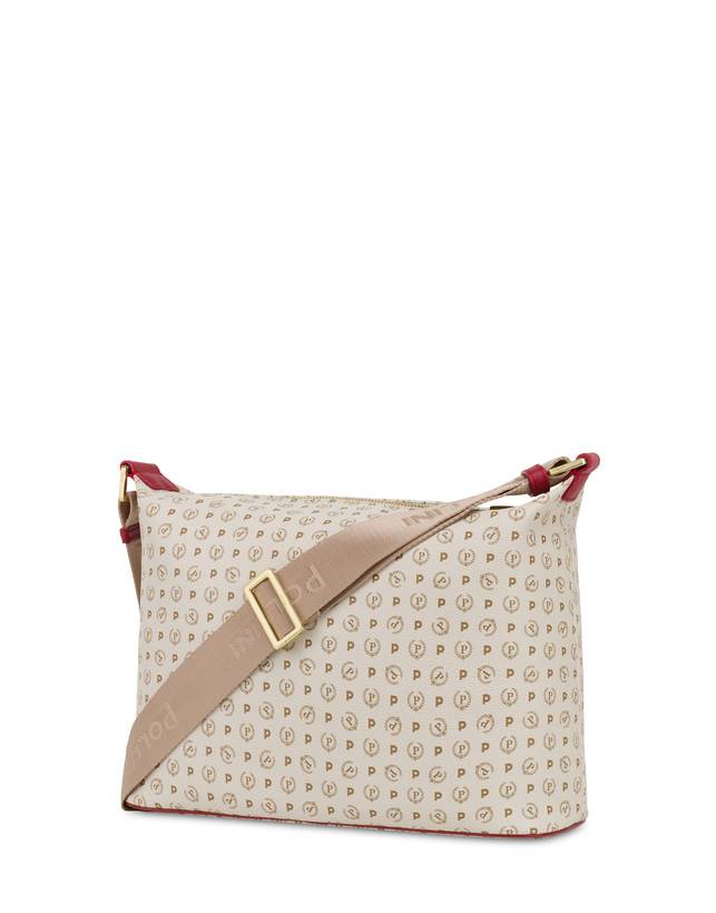 Pollini Borsa Hobo Heritage Logo Classic Avorio/lacca