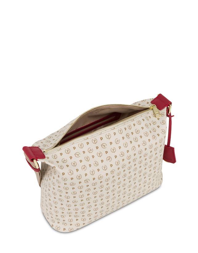 Pollini Borsa Hobo Heritage Logo Classic Avorio/lacca