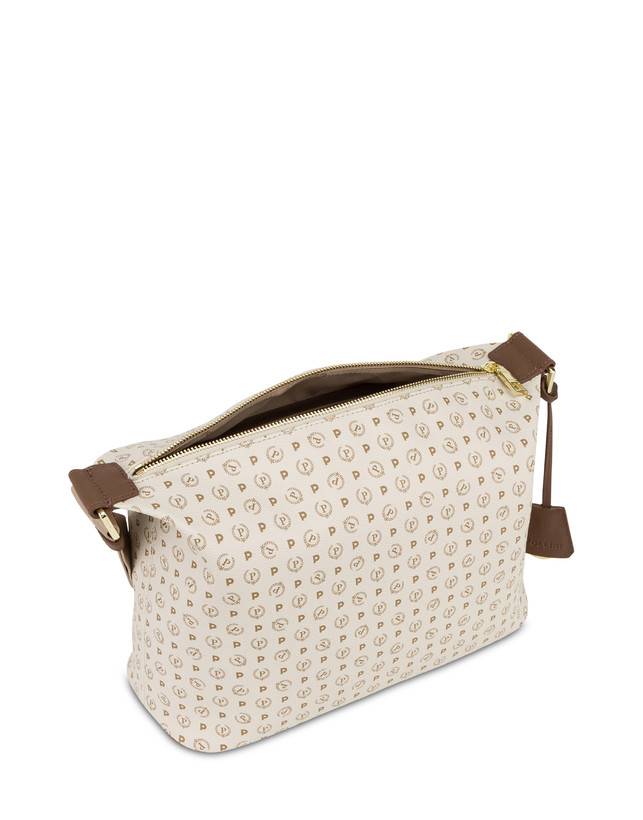 Pollini Borsa Hobo Heritage Logo Classic Avorio/marrone