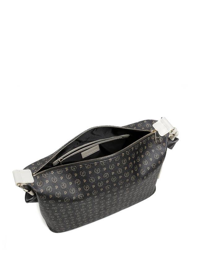 Pollini Borsa Hobo Heritage Logo Classic Nero/avorio