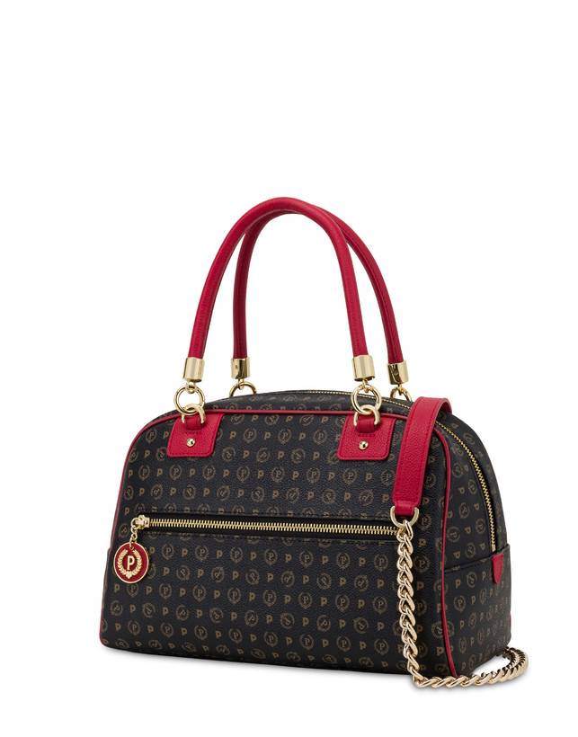 Pollini Bowling Bag Heritage Logo Classic Nero/lacca