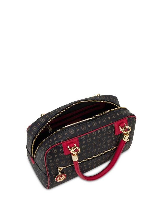 Pollini Bowling Bag Heritage Logo Classic Nero/lacca