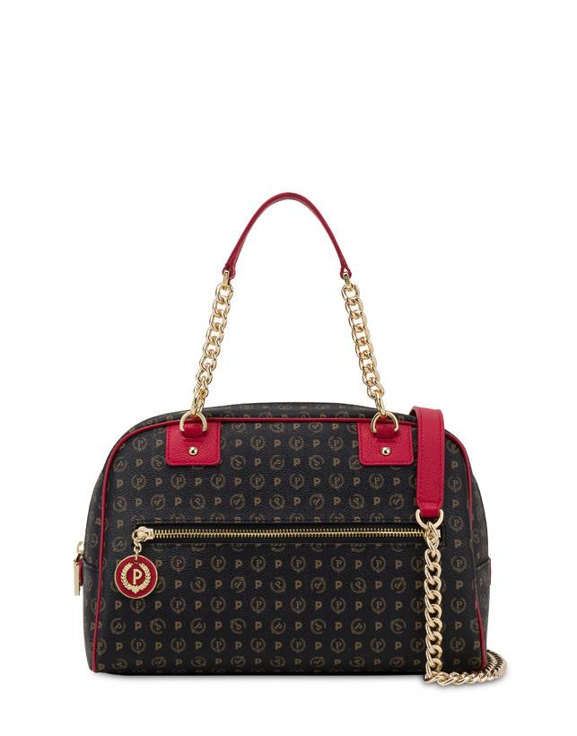 Pollini Bowling Bag Heritage Logo Classic Nero/lacca