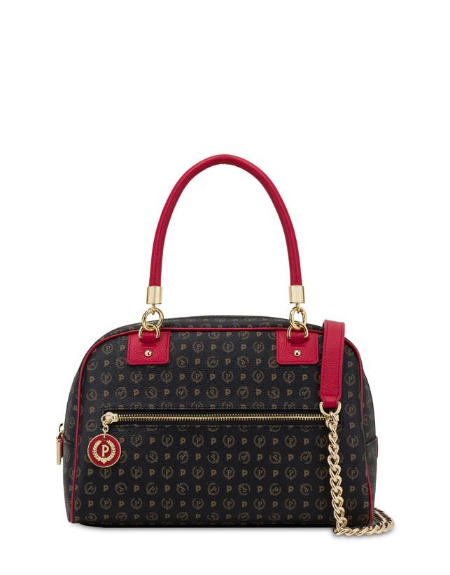 Pollini Bowling Bag Heritage Logo Classic Nero/lacca