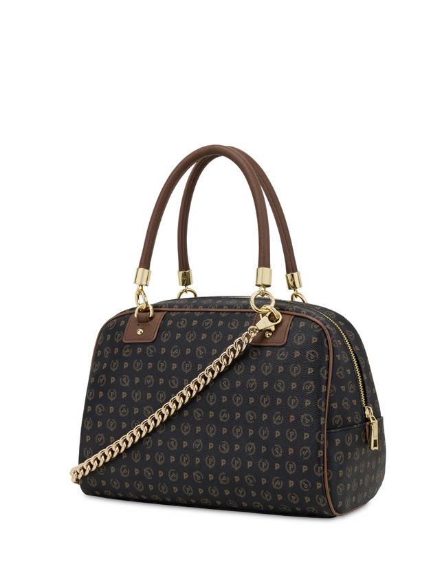 Pollini Bowling Bag Heritage Logo Classic Nero/marrone