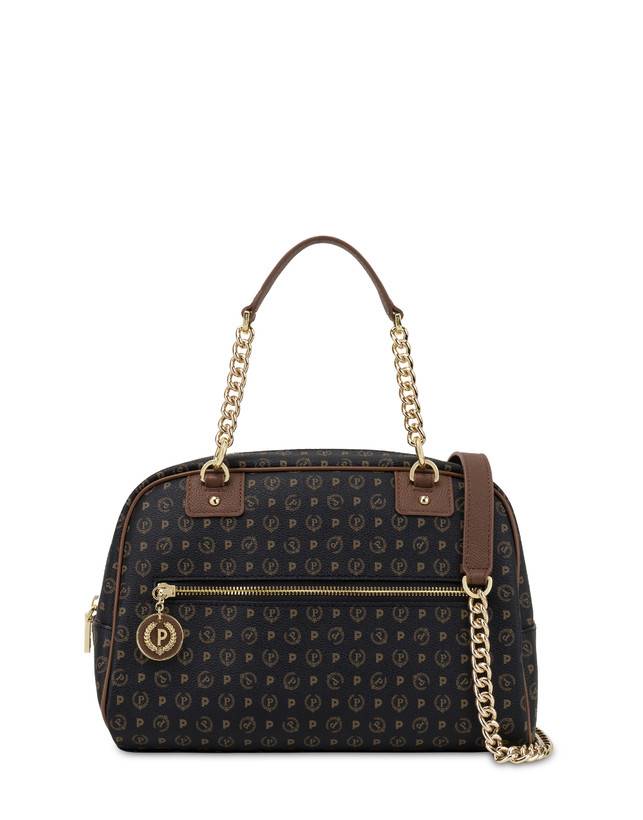 Pollini Bowling Bag Heritage Logo Classic Nero/marrone