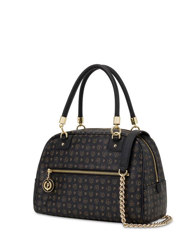 Pollini Bowling Bag Heritage Logo Classic Nero/nero