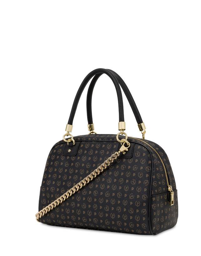 Pollini Bowling Bag Heritage Logo Classic Nero/nero