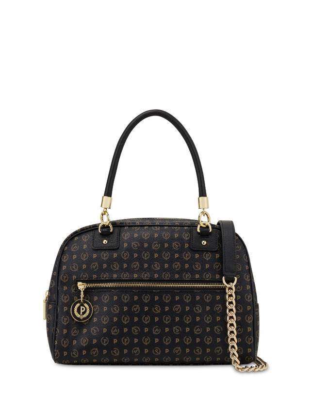 Pollini Bowling Bag Heritage Logo Classic Nero/nero