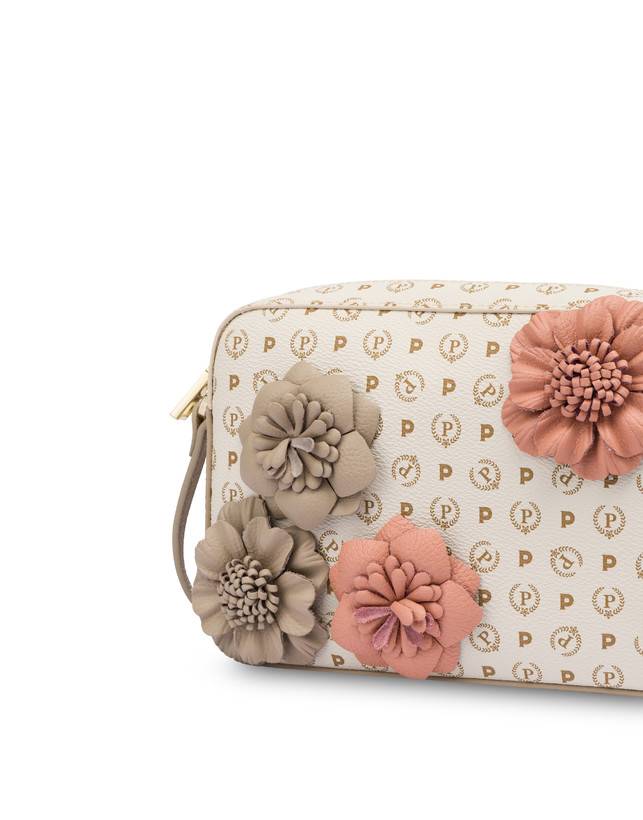 Pollini Camera Bag Piccola Heritage Flowers Avorio/ghiaccio
