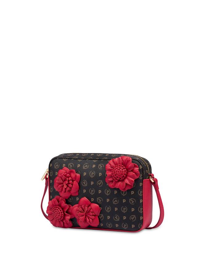 Pollini Camera Bag Piccola Heritage Flowers Nero/rosso