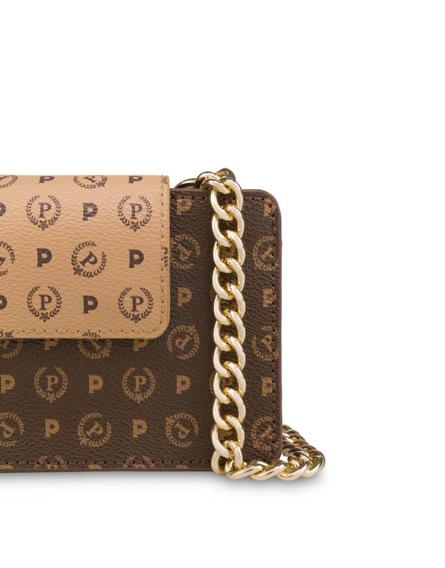 Pollini Clutch Porta Cellulare Bicolor Heritage Crema/marrone