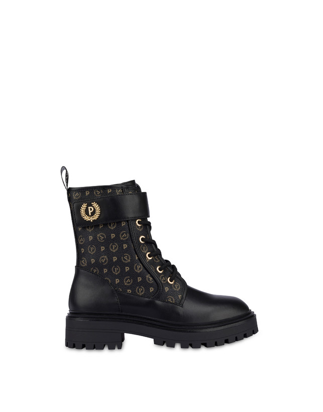Pollini Combat Boot Heritage Logo Classic Nero/nero