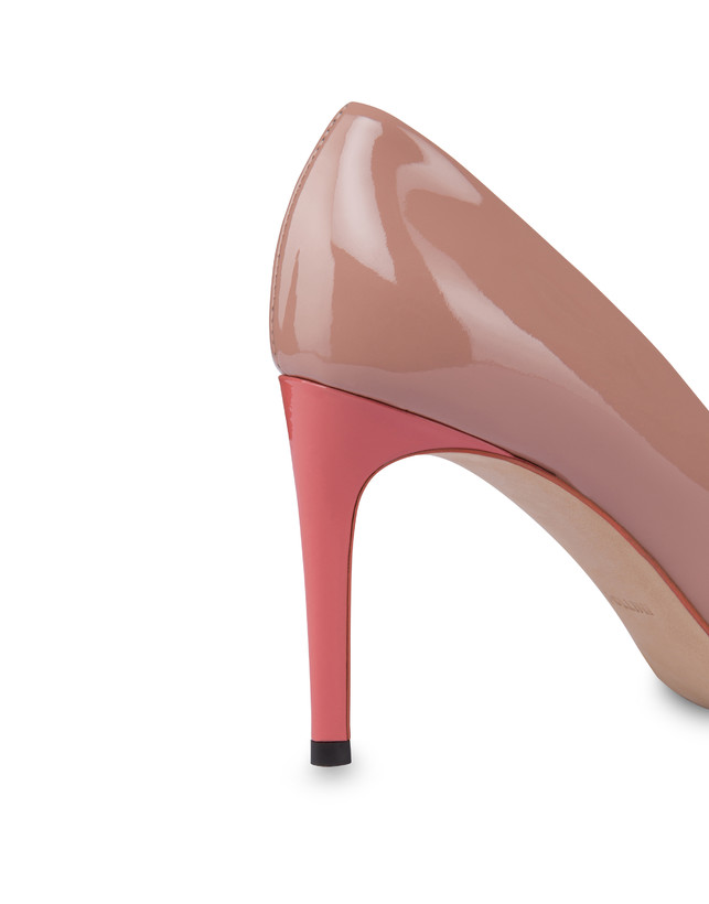 Pollini Décolleté In Vernice Attitude Nude/cannella