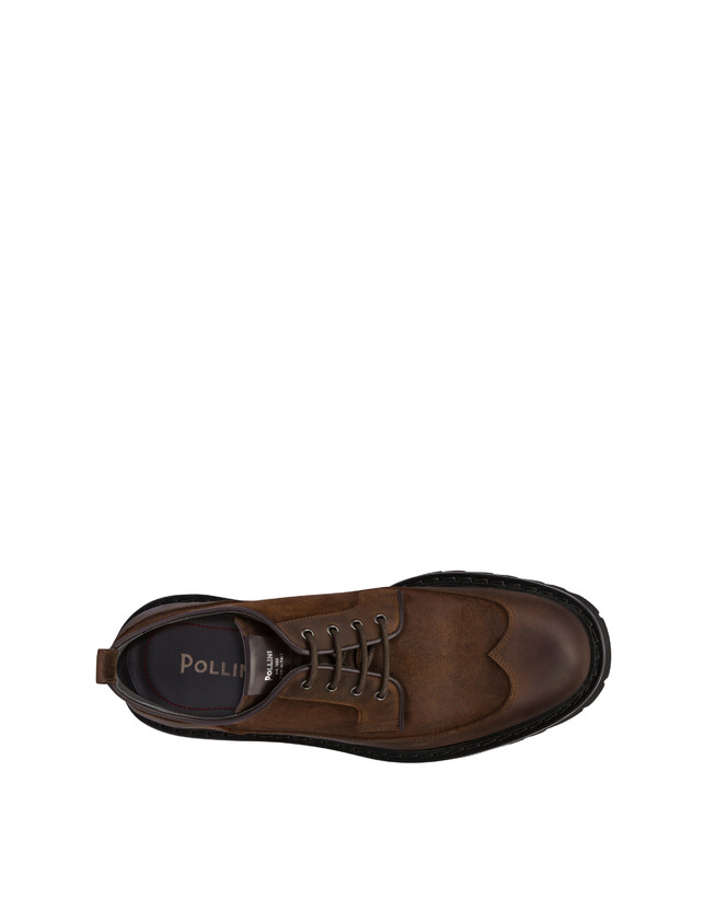 Pollini Derby In Crosta E Vitello Budapest T.moro/cuoio