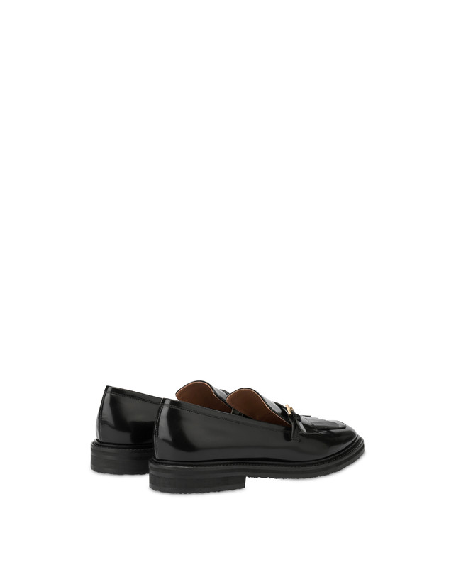 Pollini Mocassini In Vitello Abrasivato Camber Sand Nero