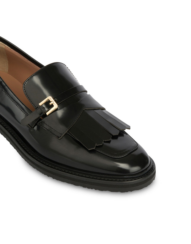 Pollini Mocassini In Vitello Abrasivato Camber Sand Nero