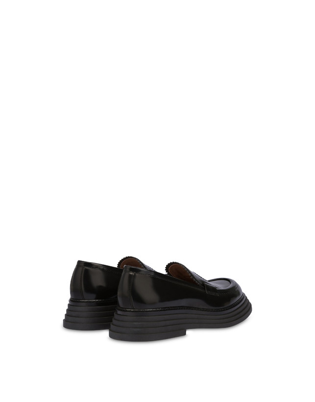 Pollini Mocassini In Vitello Abrasivato Stairway Nero