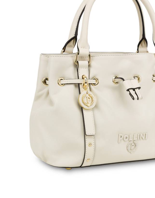 Pollini Piccola Borsa In Nappa Serena Avorio/avorio