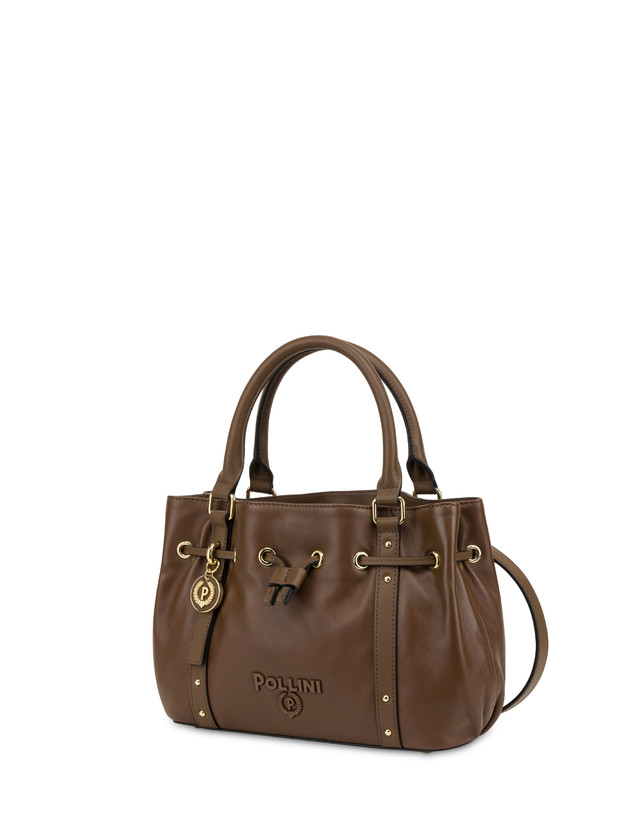 Pollini Piccola Borsa In Nappa Serena Marrone/marrone