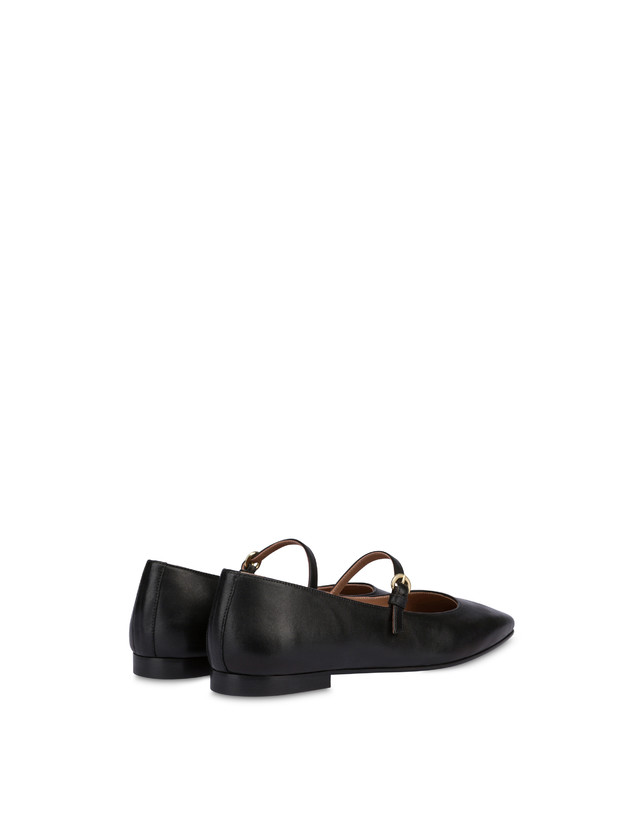 Pollini Ballerine In Nappa Nina Nero