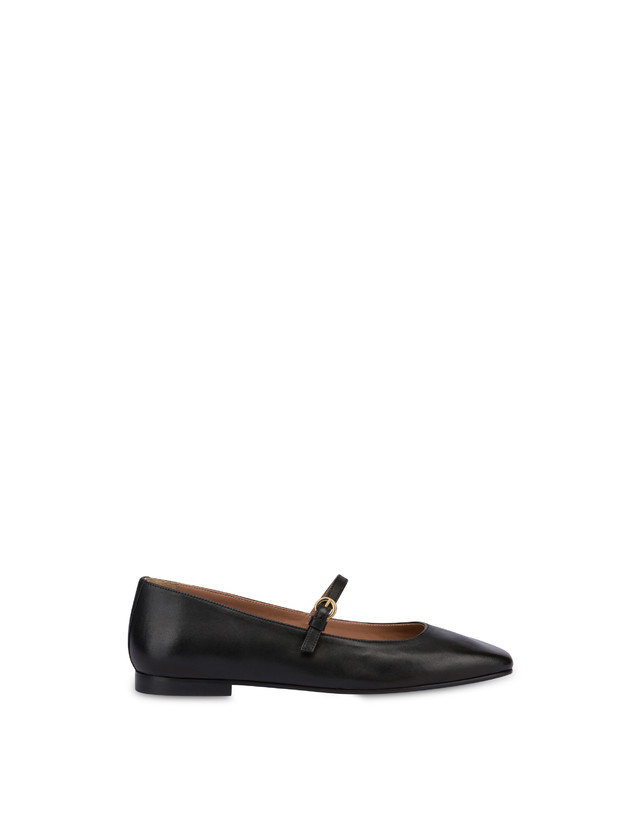 Pollini Ballerine In Nappa Nina Nero
