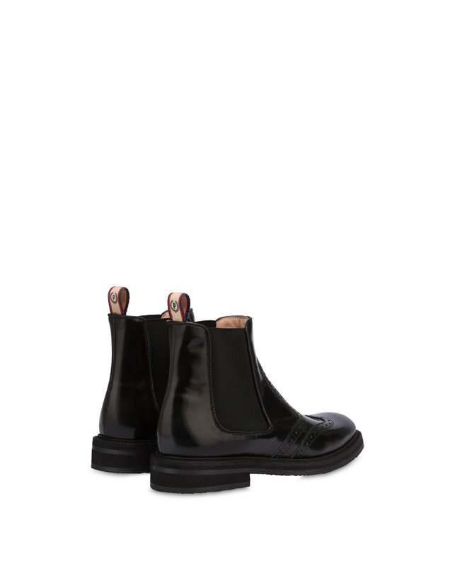 Pollini Beatles In Vitello Abrasivato Mannish Nero