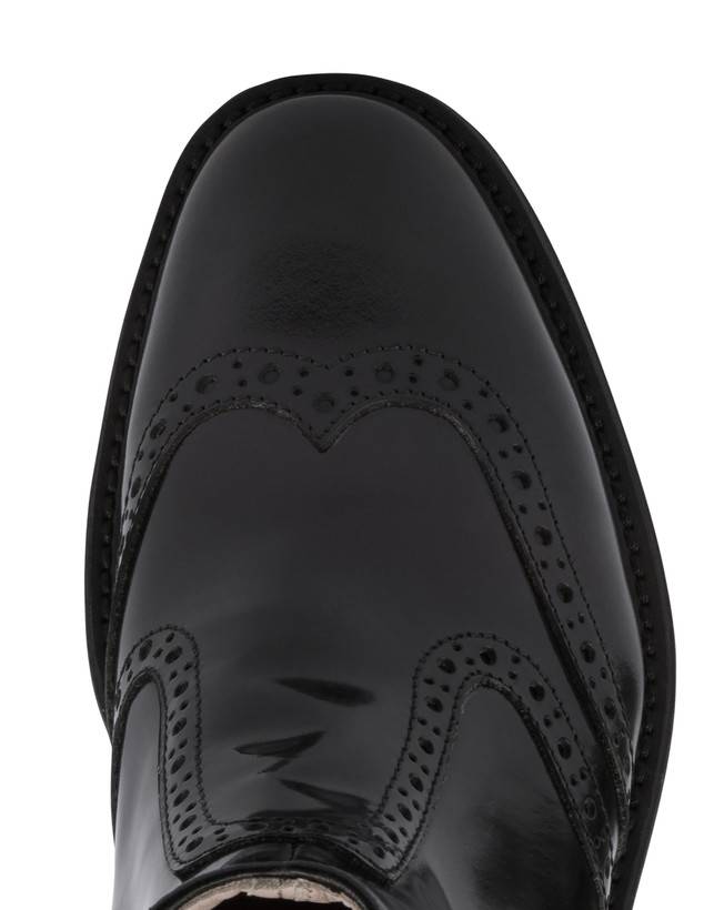 Pollini Beatles In Vitello Abrasivato Mannish Nero