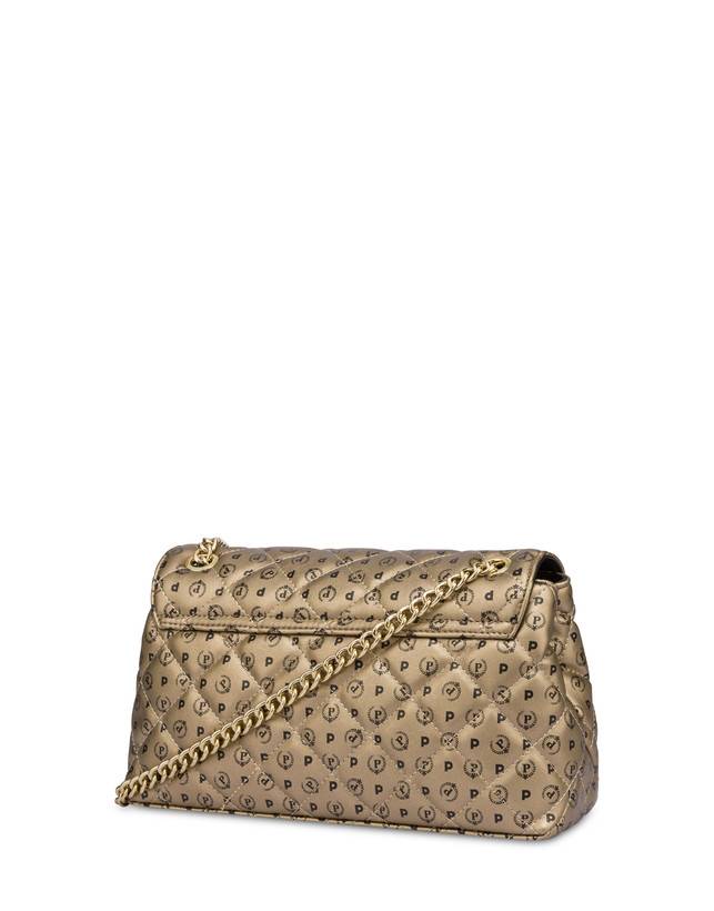 Pollini Borsa A Spalla Heritage Matelassé Oro/nero