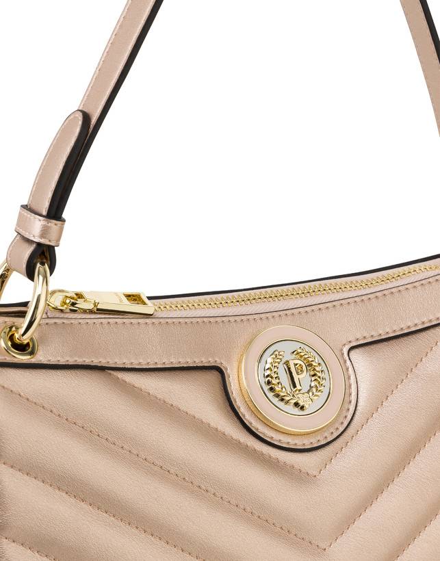 Pollini Borsa A Spalla Matelassé Sunbeam Rose Gold