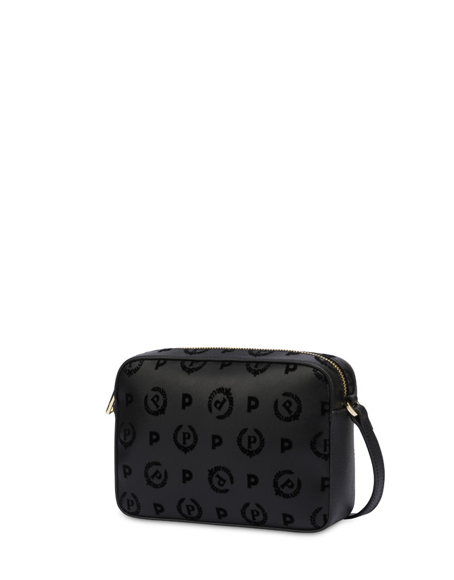 Pollini Borsa A Tracolla Heritage Flock Nero/nero