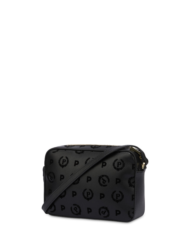 Pollini Borsa A Tracolla Heritage Flock Nero/nero